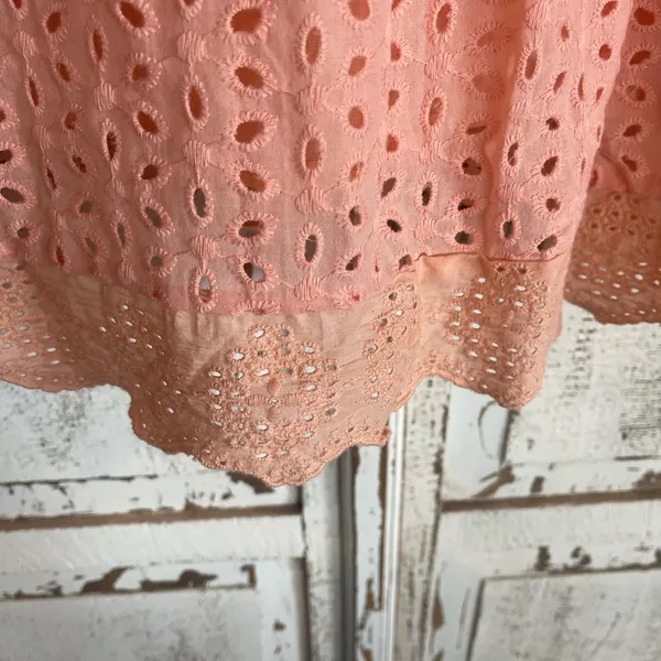 Peach Spring Dress Pink Size M - Image 8