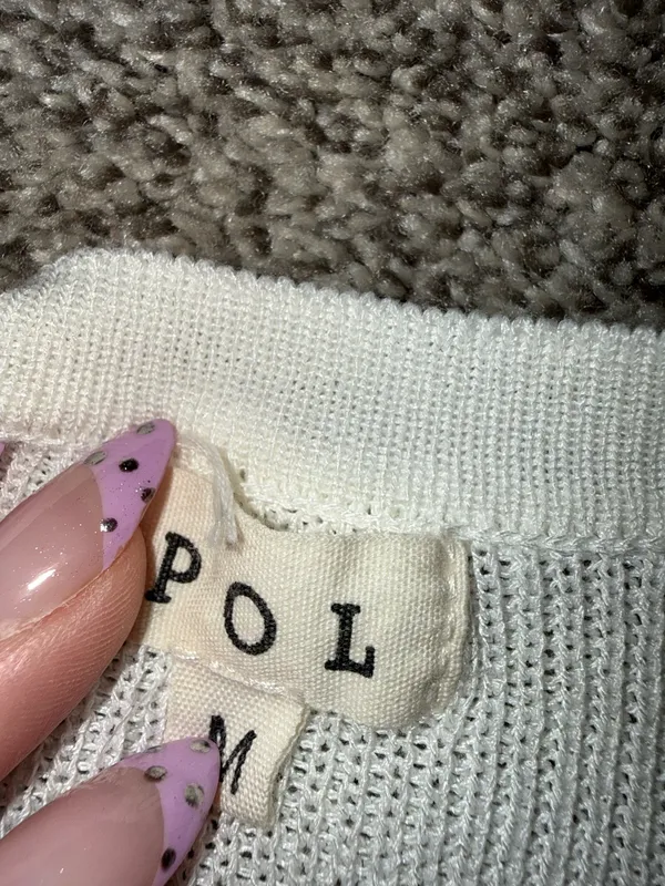 POL Clothing Longline Open-Front Ribbed Knit Cardigan - Image 2