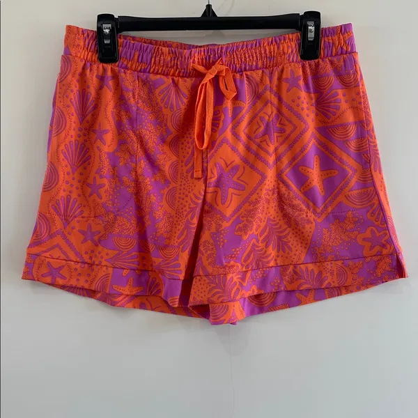 Cuddl Duds Cozy Tank Top Shorts Pajama NEW Set 2pc Medium Coral Shell - Image 5