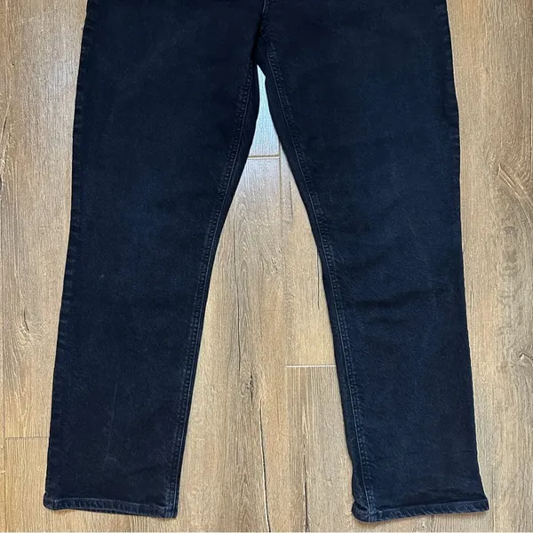 AGOLDE Riley Long Jean in Compilation Distressed Black Straight Jeans Size 29 - Image 4