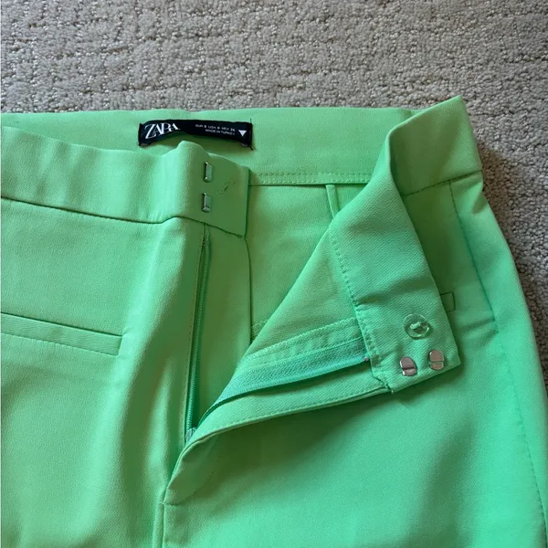 Zara Mint Green Flare Pants - Image 6