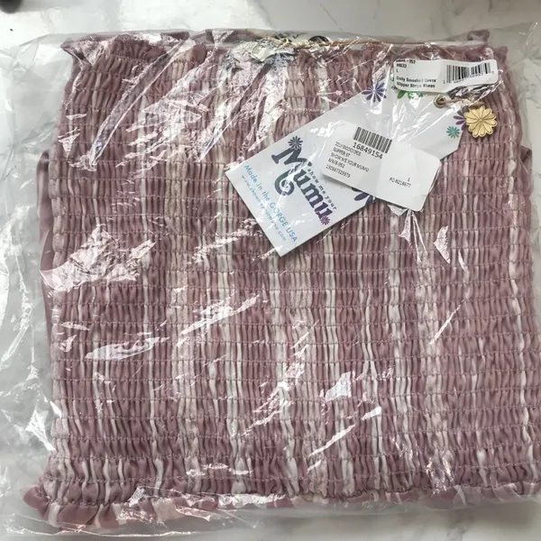 Show Me Your Mumu Dolly Off Shoulder Dress Pink Large New Tags - Image 3