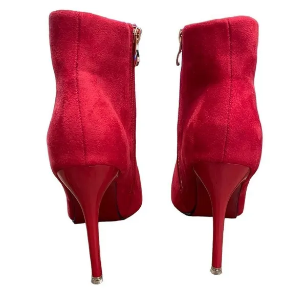 HAI YUE LI like New RED Booties - Image 4