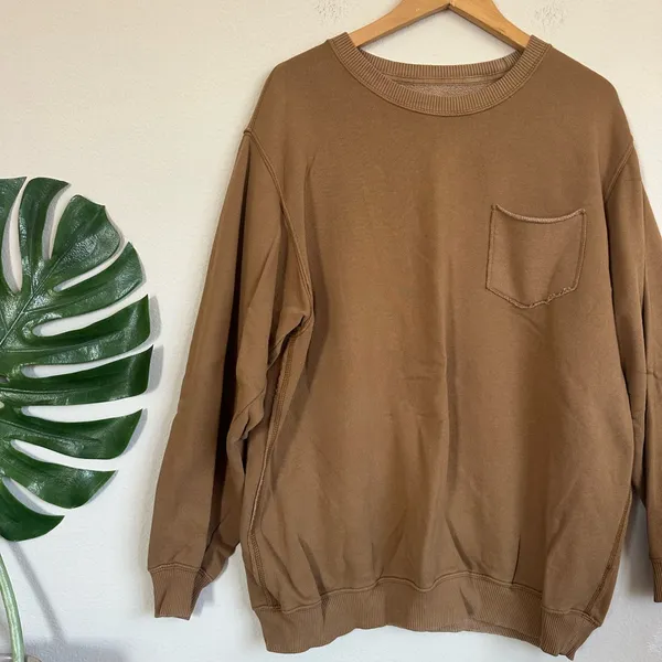 NWOT Aerie Crewneck Pocket Sweatshirt - Image 3