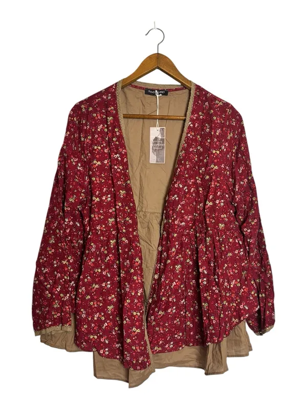 Florho NWT Boho Cottagecore Vintage Prairie Style Floral Cardigan Top - Image 3