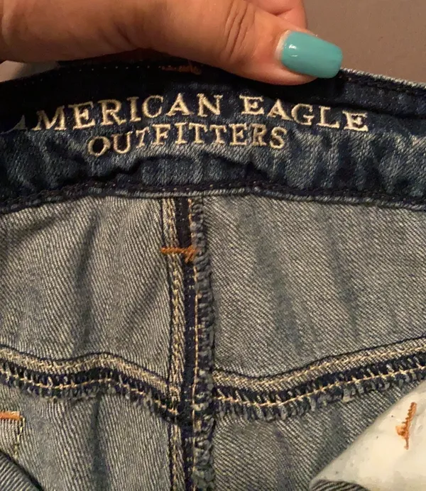 American Eagle Distressed Jean Shorts - Image 5