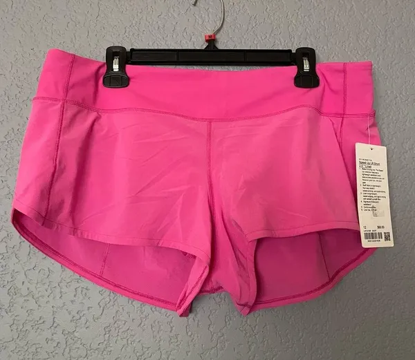 NWT Lululemon Speed Up Shorts LR 2.5” Lined Sonic Pink Size 12 - Image 6