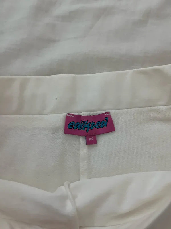 edikted micro skirt white  - Image 2