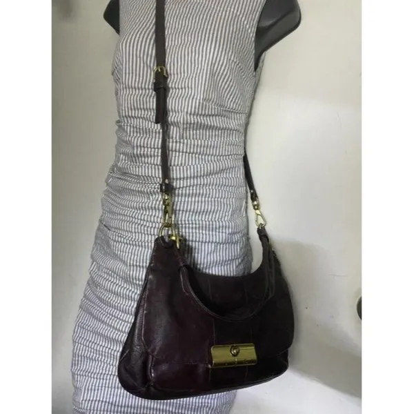 coach vintage rare brown leather cross body bag - Image 9