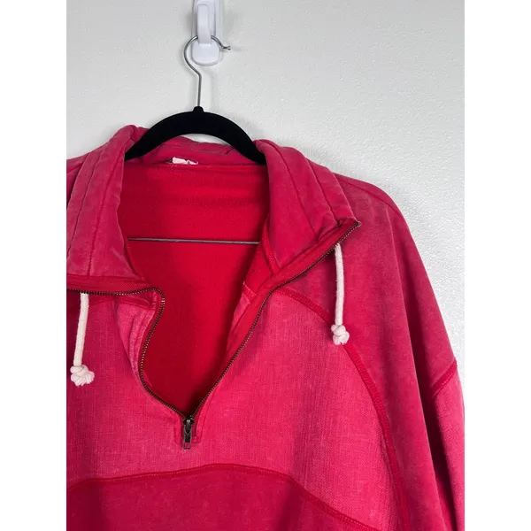 Hem & Thread Women's 1/4‎ Zip Pullover Sz M - Image 2