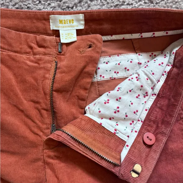 Anthropologie Maeve Corduroy Pants Size 4 - Image 4