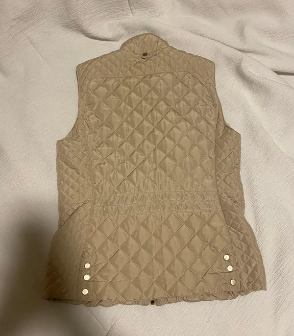 Blue Rain Tan Quilted Vest - Image 3