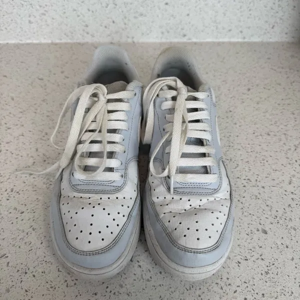 Nike Women's Blue Leather Court Vision Low Size 8 dh3158-004 - Image 2