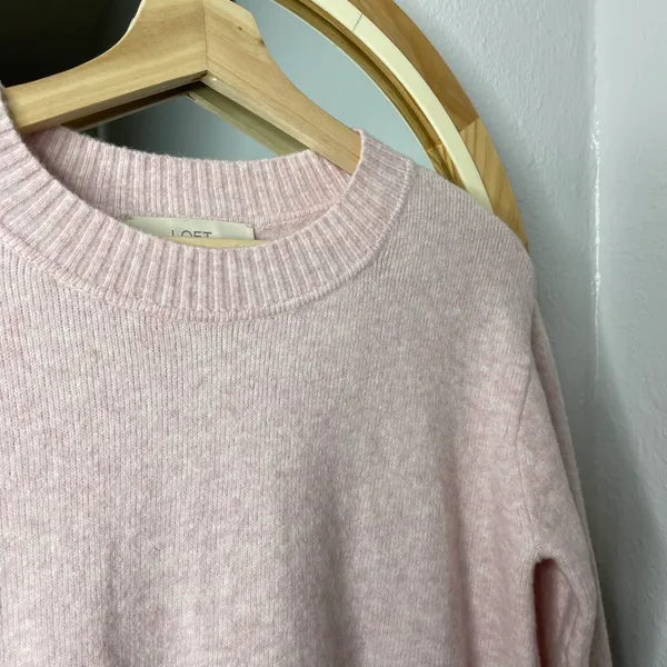 Loft light pink Crewneck pullover sweater - Image 2