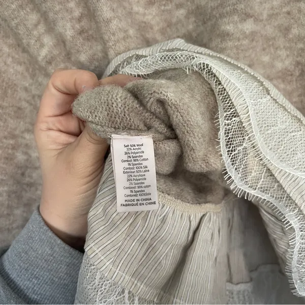 Cinq a‎ Sept Sweater Ruffle Hem Atlas Pullover Size XXS - Image 4