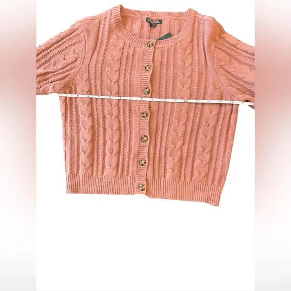 Women’s Wild Fable Button Up Sweater Mauve NWT Medium - Image 7