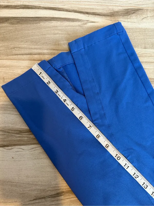 Free People Wide Leg Slit Pants Blue Size Medium - Image 8