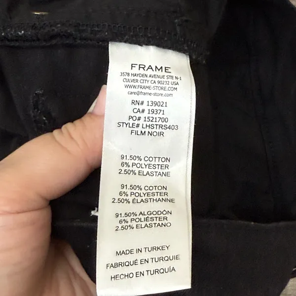 FRAME Le High Straight High Waist Staggered Hem‎ Jeans size 25 - Image 7