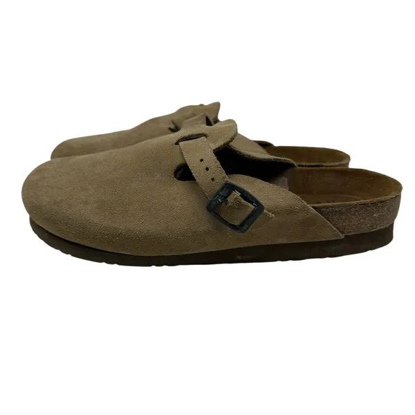 Naot Spring Clog‎ Taupe Suede Backless Tan Beige Size 41 US 10 10.5 - Image 14