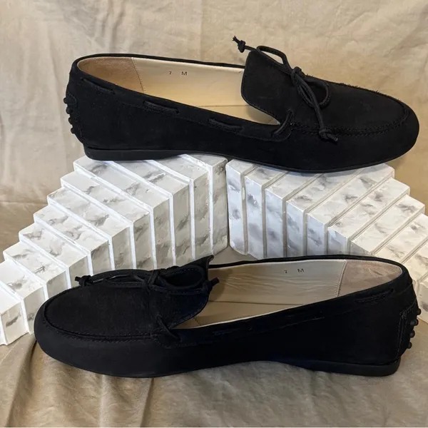 Amalfi by Rangoni Firenze made in Italy black suede woman’s bow flats size 7 NEW - Image 8