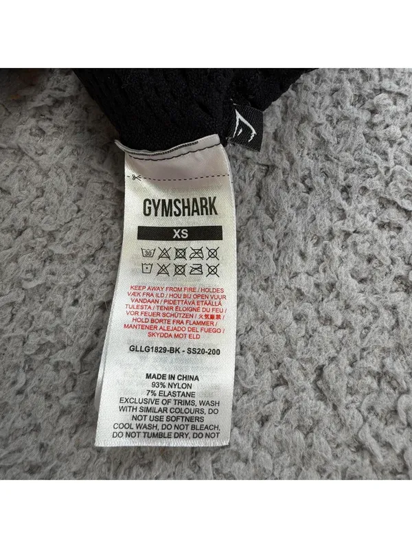 Gymshark Leggings Womens XS Black Seamless High Waisted Cropped Athletic Workout - Image 5