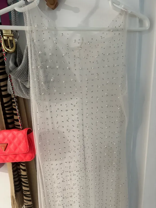 Transparent Dress with pearls - Image 3