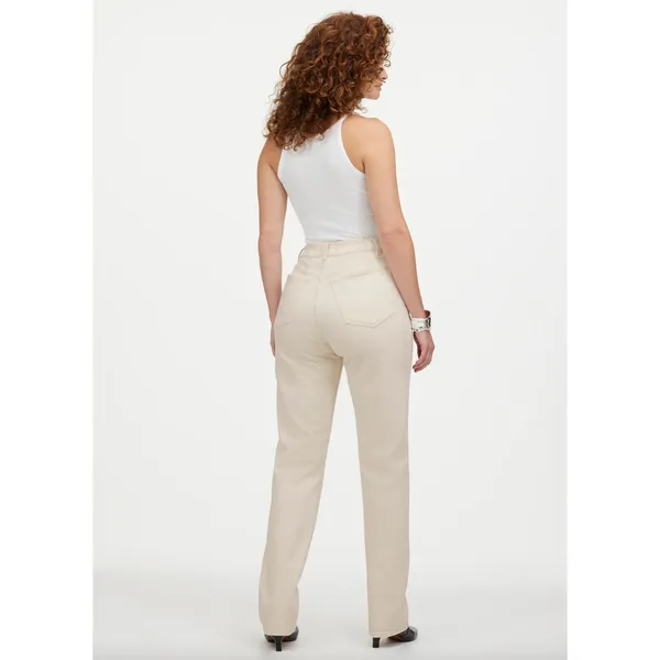 Madewell The Curvy 90s Straight Jean Vintage Canvas Beige High Waist US 23 NWT - Image 4