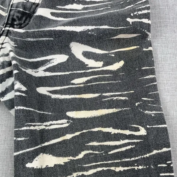 Vintage Guess By Georges Marciano Jeans Womens 28 Gray Zebra Skinny Ankle Zip - Image 10