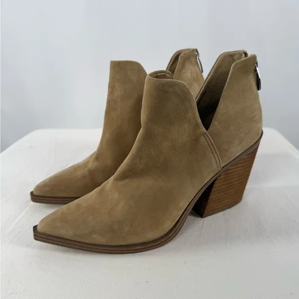 Steve Madden Camryn Suede Poined‎ Toe Bootie in Taupe Size 8.5 - Image 5
