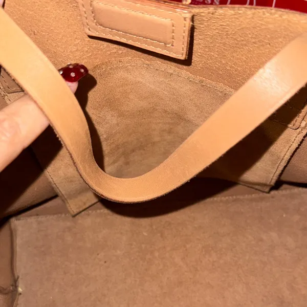 Madewell Elegant Tan Leather‎ Tote Bag - Image 6