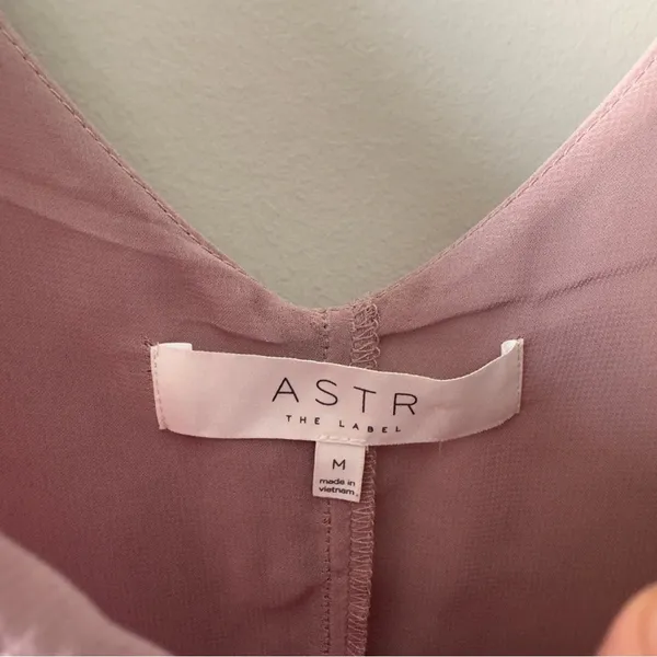 Astr the Label Revolve Deauville Mauve Lace Accent dress shift Flowy 3/4 sleeve - Image 8