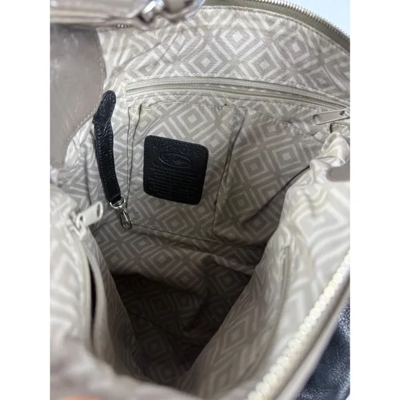 Brighton Shoulder Bag Hobo Two Tone Leather Tassel‎ Charm Designer Purse - Image 4