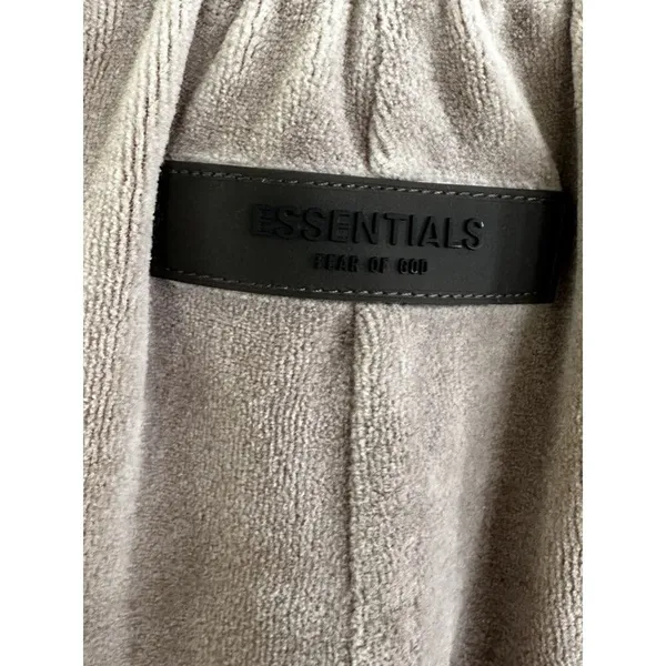 Fear of God Essentials Women's Velour Beach Short Oak Size Small - Image 7