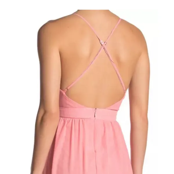 Meghan LA Enchanted Garden Maxi Dress Buff PINK XL NWT‎ $476 - Image 3