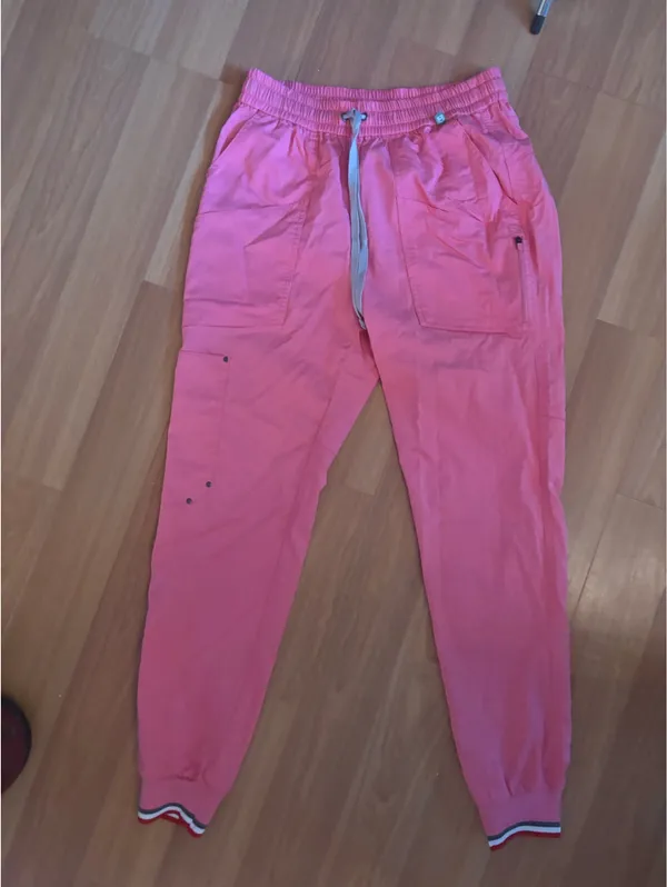 Rose Pink TENCEL™ Catalina‎ ‎ Jogger Scrub Pants - Image 3