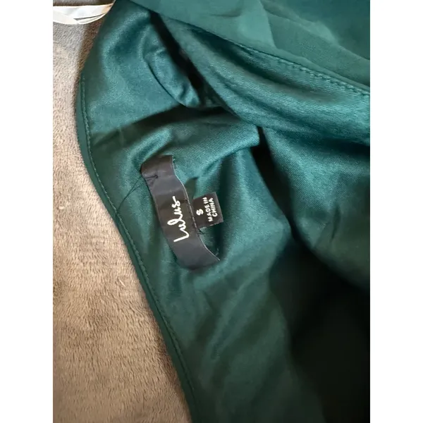NWT Lulus Small Revel in the Moment Emerald Green‎ One-Shoulder Maxi Dress - Image 7