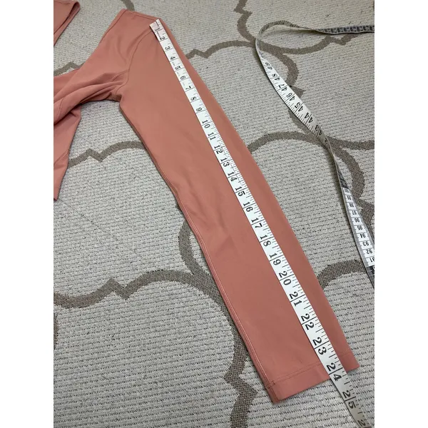 lululemon Align V-Neck Long Sleeve Shirt Pink Savannah Size 10 Nulu Athleisure - Image 8