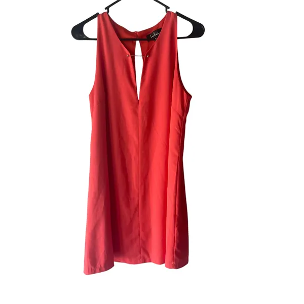 Lulu's Women's Size‎ Medium Pink Coral Near Or Bar Shift Dress - Image 5