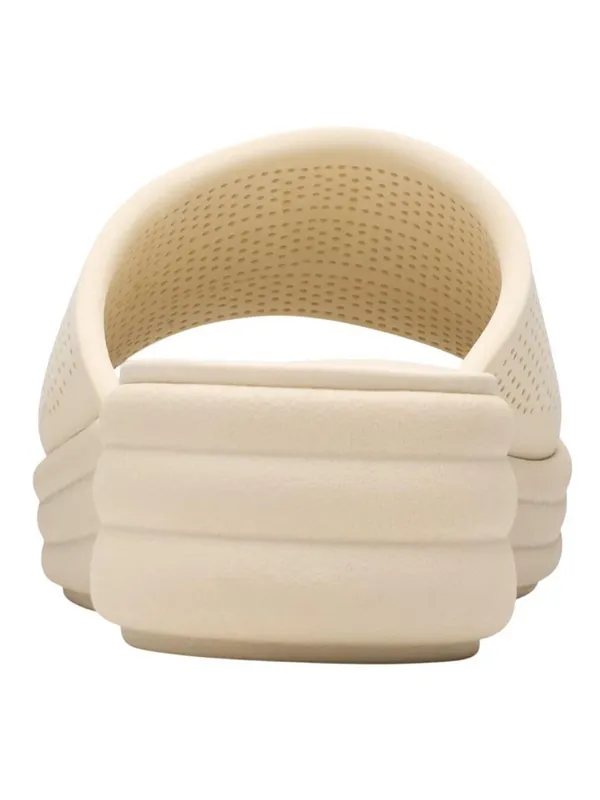 NWT Clarks Drift Twist Wedge Slide Sandals 26181604 Cream Off White 8M - Image 3