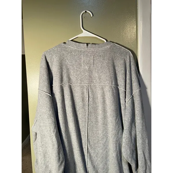 Aerie Women's Size Large Cozy Crew Sweatshirt The Chill Gray Winter Tour 06 Cold - Image 11