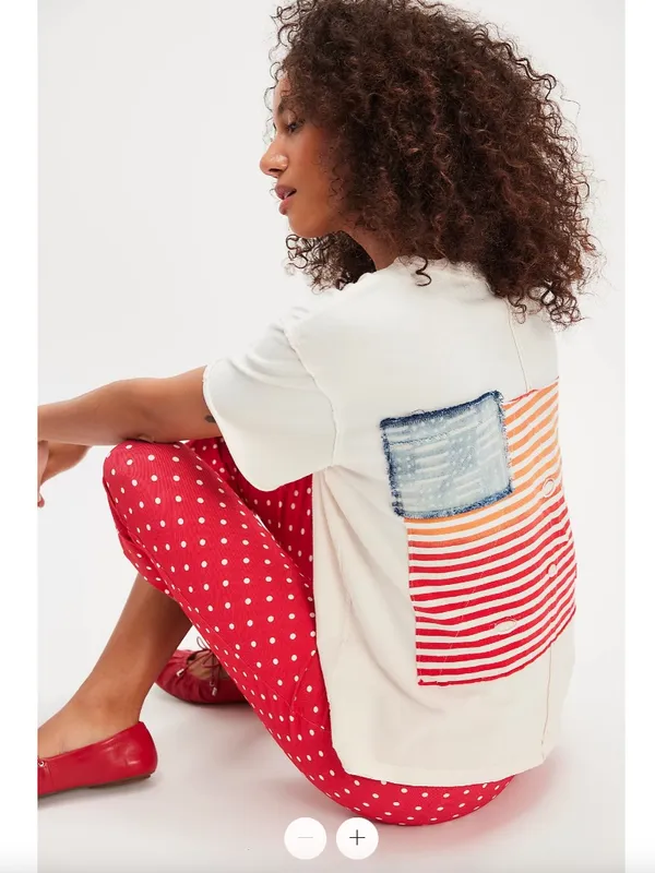 NWT Free People x Tricia Fix Americana Tee - Image 2
