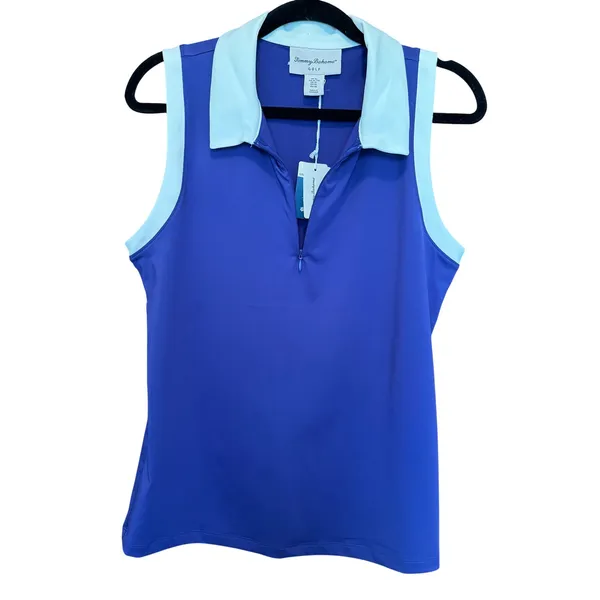 NWT Tommy Bahama Golf Polo Women XL Sleeveless UPF‎ 50 Activewear Summer Travel - Image 3