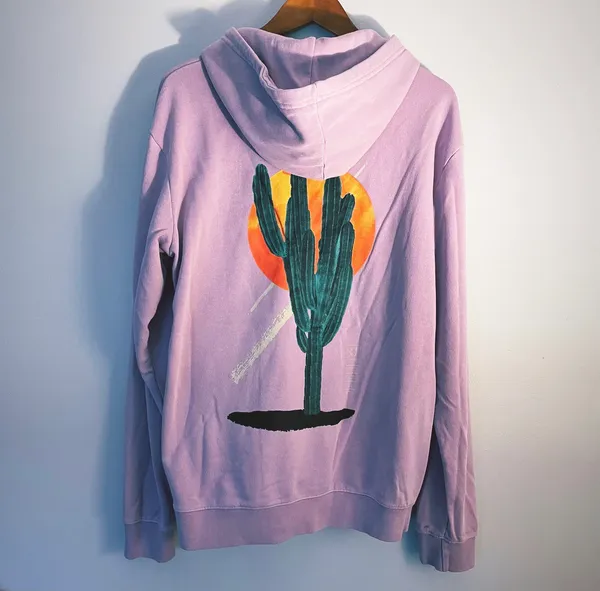 NWOT Cactus Hoodie Purple Size M - Image 2
