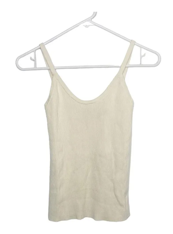 Y2K Moda cream knit tank top medium f - Image 3