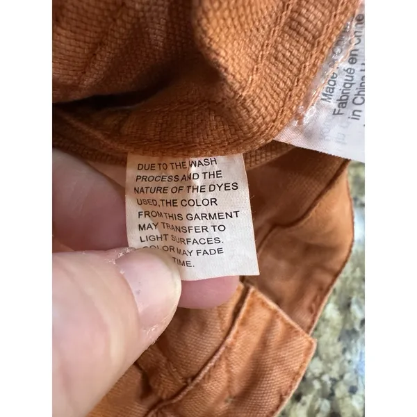 Madewell Slim Emmett Wide Leg Cropped Pant Jean Size 28 Orange Cotton Stretch - Image 8
