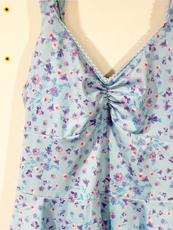 Beach Riot Pixie Dress in Iris Petal Blue Floral Mini Size Medium - Image 3