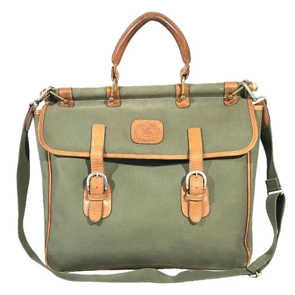 Vintage BURBERRY Messenger Laptop Bag With Adjustable Crossbody Shoulder Strap - Image 7