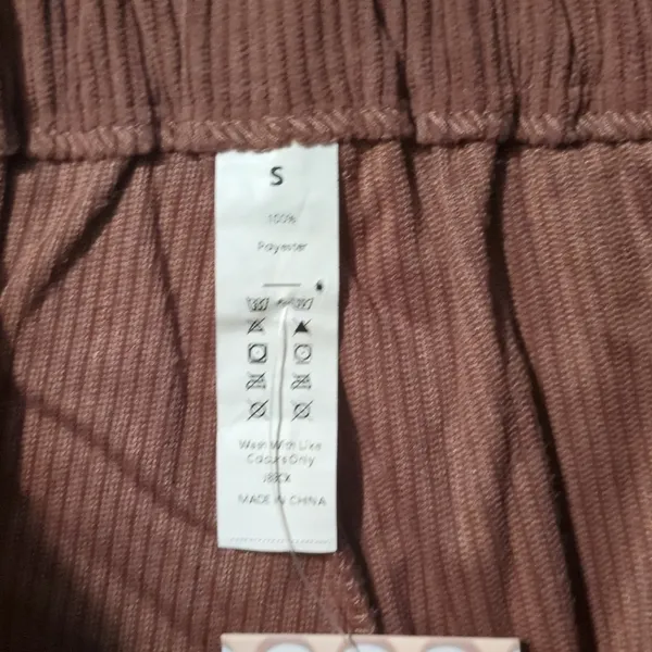 Halara Brown Corduroy Pants Size Small - Image 4