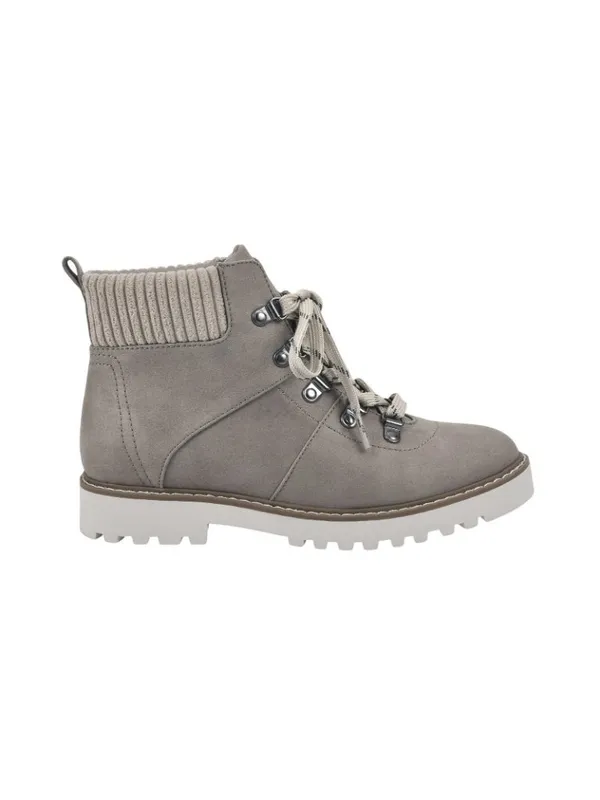 NWT Cliffs By White Mountain Hiking Booties with Lug Sole Ice Gray / Fabric 10M - Image 2