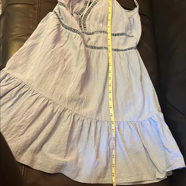 Cider Light Blue Backless Dress - Image 4